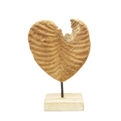 Serce z drewna tekowego 36cm